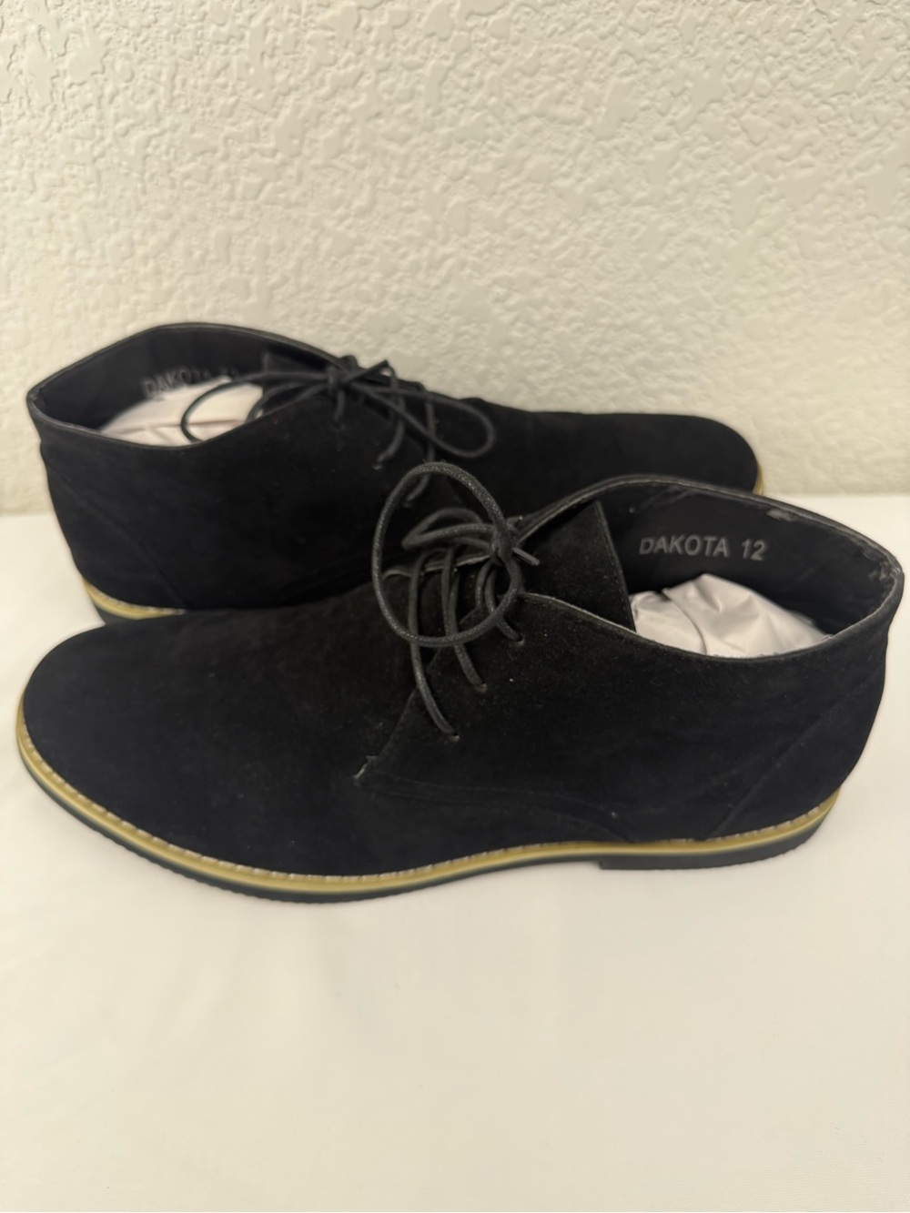 Alberto Fellini Dakota | Black Faux Suede Chukka Boots | Size 12 - Picture 2 of 7